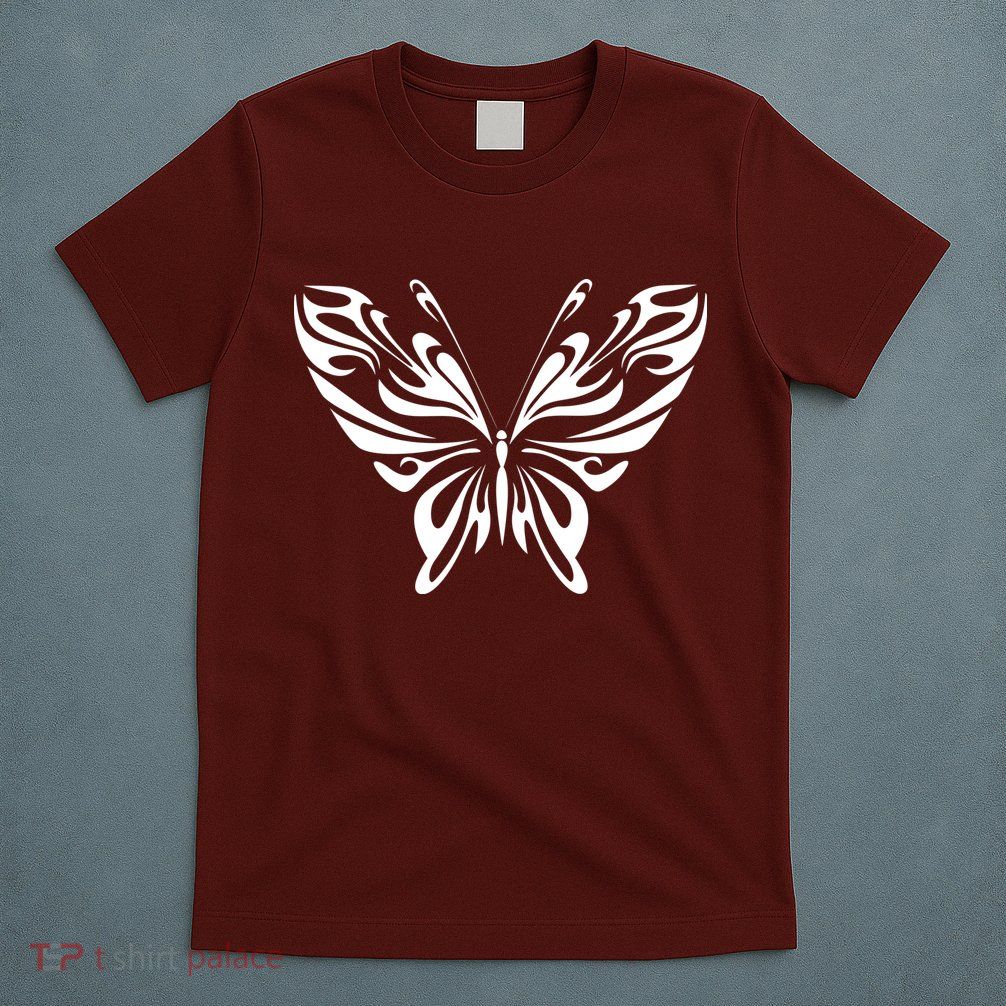 Grunge Butterfly Pattern T-Shirt