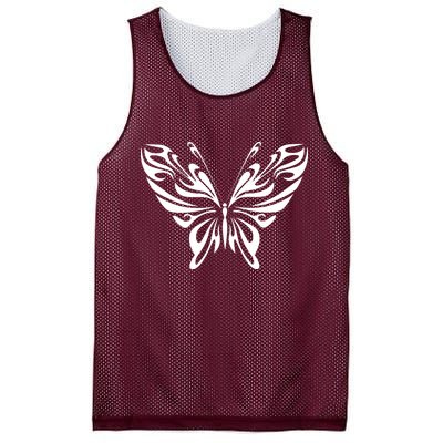Grunge Butterfly Pattern Mesh Reversible Basketball Jersey Tank