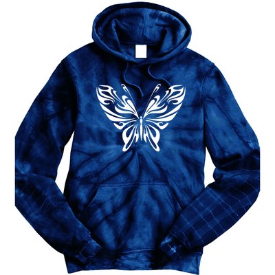 Grunge Butterfly Pattern Tie Dye Hoodie