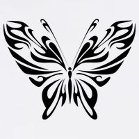 Grunge Butterfly Pattern Garment-Dyed Sweatshirt