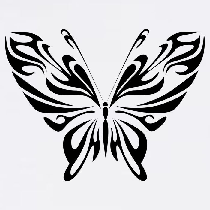 Grunge Butterfly Pattern Garment-Dyed Sweatshirt