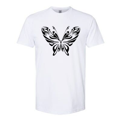 Grunge Butterfly Pattern Softstyle® CVC T-Shirt