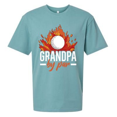 Grandpa By Par For Golf Meaningful Gift Sueded Cloud Jersey T-Shirt