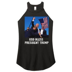 God Bless President Trump 2024 Patriot Women’s Perfect Tri Rocker Tank