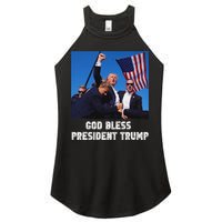 God Bless President Trump 2024 Patriot Women’s Perfect Tri Rocker Tank