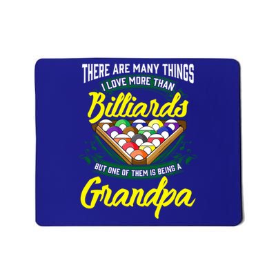 Grandpa Billiards Pool Game Player Ball Stick Papa Gift Cool Gift Mousepad