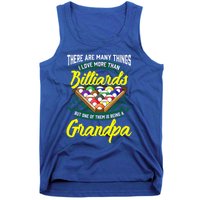 Grandpa Billiards Pool Game Player Ball Stick Papa Gift Cool Gift Tank Top