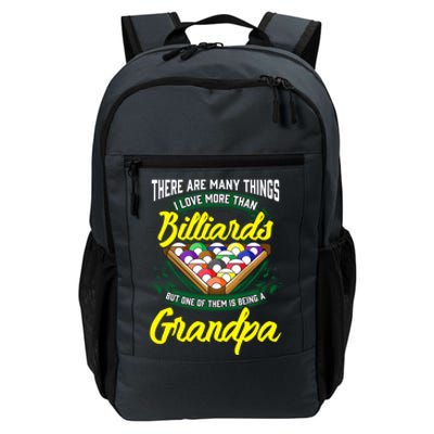 Grandpa Billiards Pool Game Player Ball Stick Papa Gift Cool Gift Daily Commute Backpack