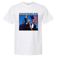 God Bless President Trump Shooting At Donald Trump Rally Garment-Dyed Heavyweight T-Shirt