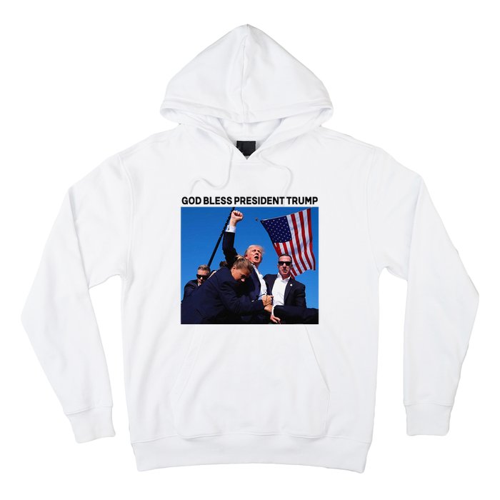 God Bless President Trump Shooting At Donald Trump Rally Hoodie