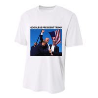 God Bless President Trump Shooting At Donald Trump Rally Performance Sprint T-Shirt