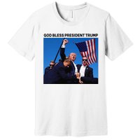 God Bless President Trump Shooting At Donald Trump Rally Premium T-Shirt