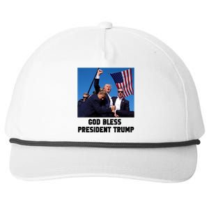 God Bless President Trump Donald Trump 2024 Snapback Five-Panel Rope Hat