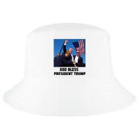 God Bless President Trump Donald Trump 2024 Cool Comfort Performance Bucket Hat