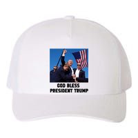 God Bless President Trump Donald Trump 2024 Yupoong Adult 5-Panel Trucker Hat