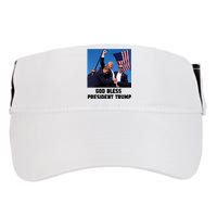 God Bless President Trump Donald Trump 2024 Adult Drive Performance Visor