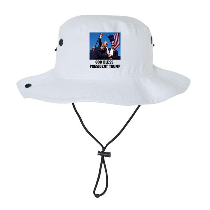 God Bless President Trump Donald Trump 2024 Legacy Cool Fit Booney Bucket Hat