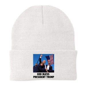 God Bless President Trump Donald Trump 2024 Knit Cap Winter Beanie