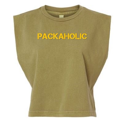 Green Bay Packaholic Garment-Dyed Women's Muscle Tee