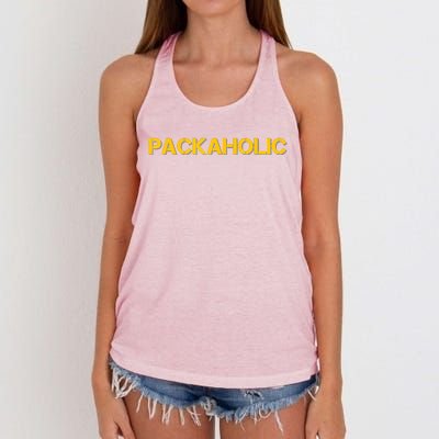 Green Bay Packaholic Women's Knotted Racerback Tank