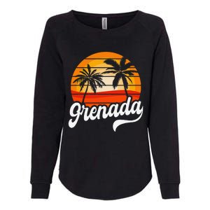 Grenada Beach Palm Tree Grenadian Vacation Womens California Wash Sweatshirt