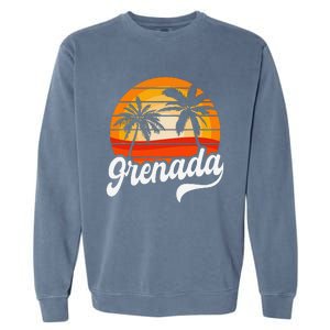 Grenada Beach Palm Tree Grenadian Vacation Garment-Dyed Sweatshirt