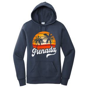 Grenada Beach Palm Tree Grenadian Vacation Women's Pullover Hoodie