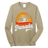 Grenada Beach Palm Tree Grenadian Vacation Long Sleeve Shirt