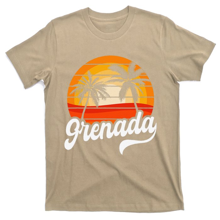 Grenada Beach Palm Tree Grenadian Vacation T-Shirt