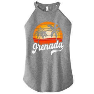 Grenada Beach Palm Tree Grenadian Vacation Women's Perfect Tri Rocker Tank