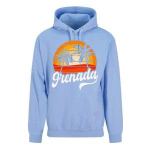 Grenada Beach Palm Tree Grenadian Vacation Unisex Surf Hoodie