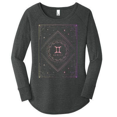 Gemini Birthday Present Wo Zodiac Sign Gemini Women's Perfect Tri Tunic Long Sleeve Shirt