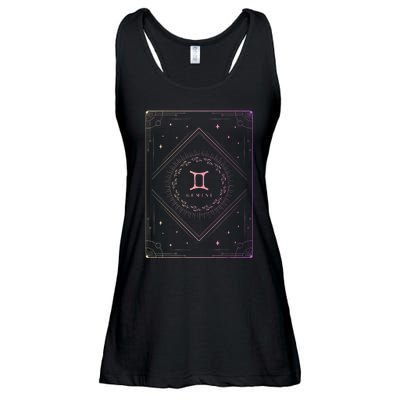 Gemini Birthday Present Wo Zodiac Sign Gemini Ladies Essential Flowy Tank