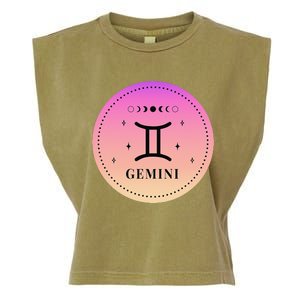 Gemini Birthday Present Wo Zodiac Sign Gemini Garment-Dyed Women's Muscle Tee