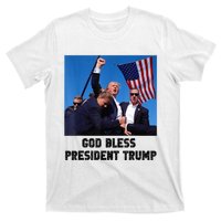 God Bless President Trump Donald Trump 2024 Trump Rally Pa T-Shirt