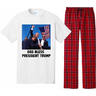 God Bless President Trump Donald Trump 2024 Trump Rally Pa Pajama Set