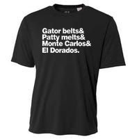 Gator Belts & Patty Melts & Monte Carlos & El Dorados Cooling Performance Crew T-Shirt