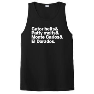 Gator Belts & Patty Melts & Monte Carlos & El Dorados PosiCharge Competitor Tank