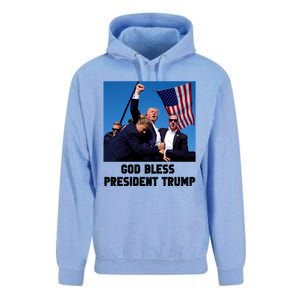 God Bless President Trump Donald Trump 2024 Unisex Surf Hoodie