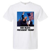 God Bless President Trump Donald Trump 2024 Garment-Dyed Heavyweight T-Shirt