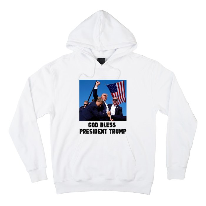 God Bless President Trump Donald Trump 2024 Hoodie