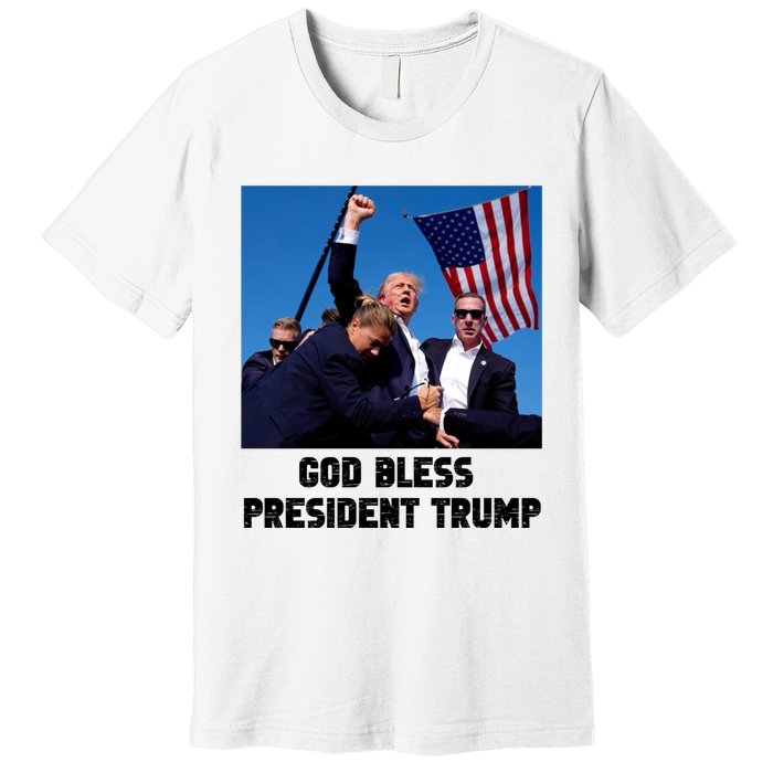 God Bless President Trump Donald Trump 2024 Premium T-Shirt