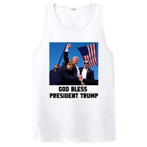 God Bless President Trump Donald Trump 2024 PosiCharge Competitor Tank