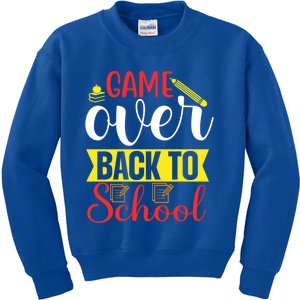 Game Book Pencil Over Back To School Portable Tablet Gift Kids Sweatshirt