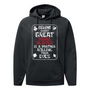 Great Bridge Player Deck Dealer Bridge Card Game Cardplay Performance Fleece Hoodie