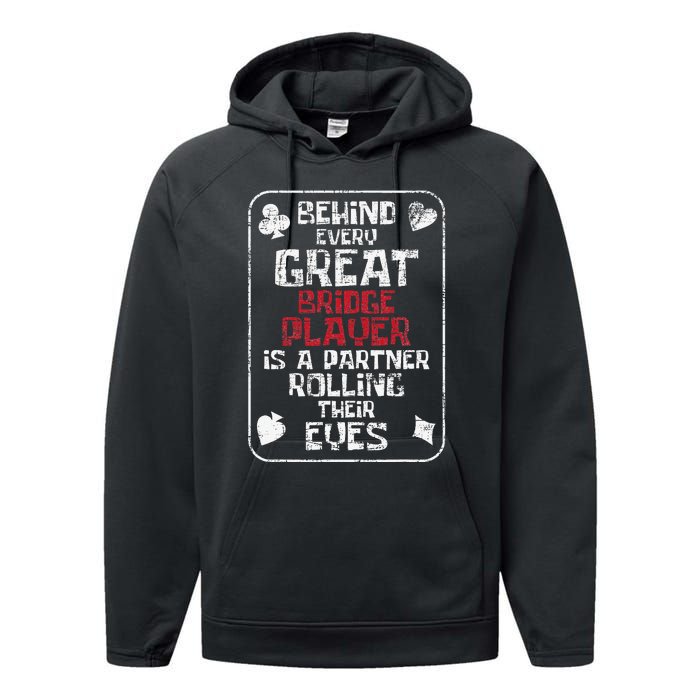 Great Bridge Player Deck Dealer Bridge Card Game Cardplay Performance Fleece Hoodie