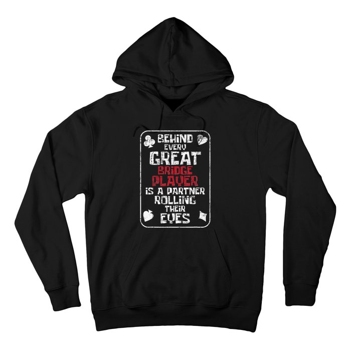 Great Bridge Player Deck Dealer Bridge Card Game Cardplay Hoodie