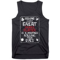 Great Bridge Player Deck Dealer Bridge Card Game Cardplay Tank Top