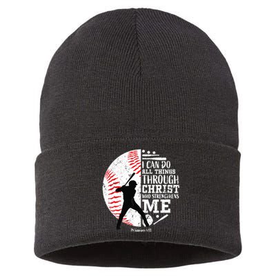 Gifts Baseball Players Teens Boy Christian Bible Verse Sustainable Knit Beanie