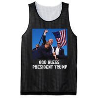 God Bless President Trump 2024 Patriot Mesh Reversible Basketball Jersey Tank